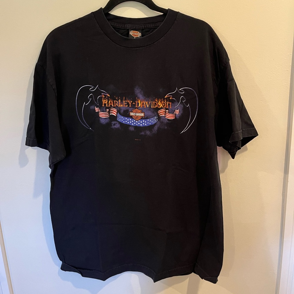 HARLEY DAVIDSON of New York City amazing vintage graphic shirt